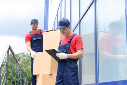 Man and van team helping with a local move in Finchley