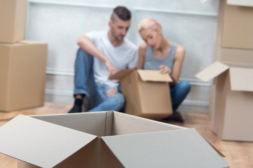 Local movers handling a flat move in Finchley with care