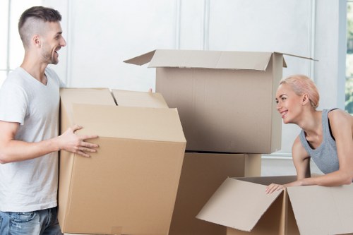 Furniture and box transport for a Finchley household move