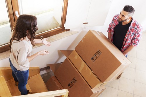 Removal van loading process for a local Finchley moving service