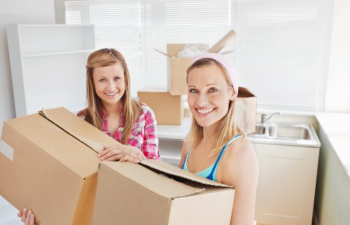 Loading furniture for a Finchley flat removal