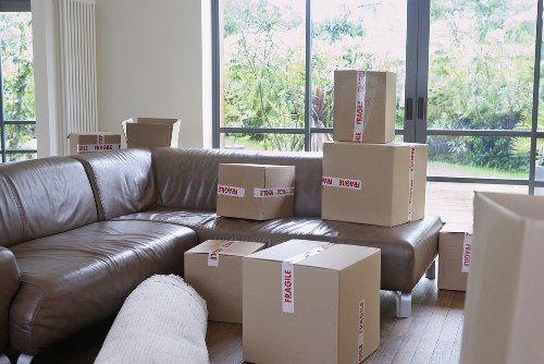 Charity donation-ready furniture during a Finchley clearance