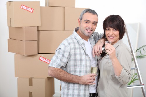 Local removals team working in Finchley streets with access challenges